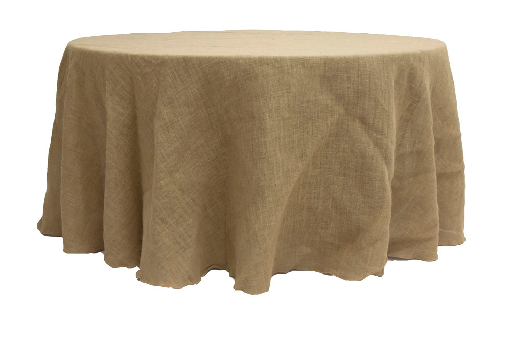 tan linen tablecloth